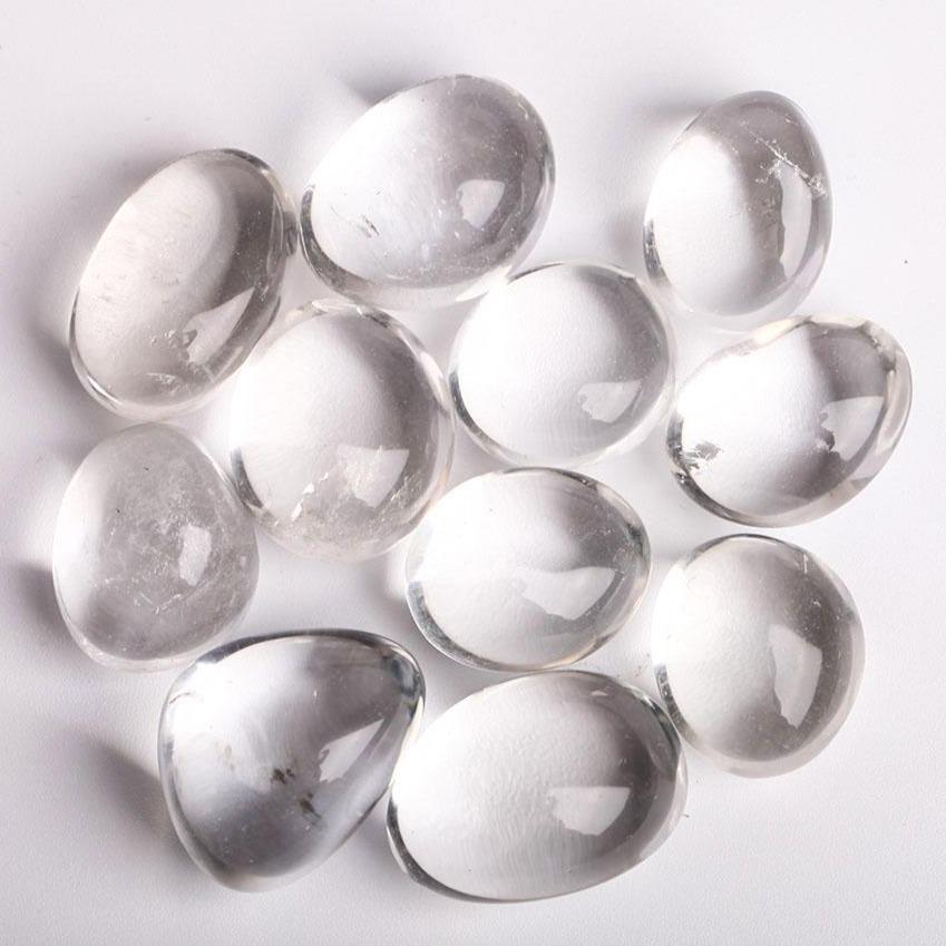 0.1kg Clear Quartz Crystal Tumbles Wholesale Crystals