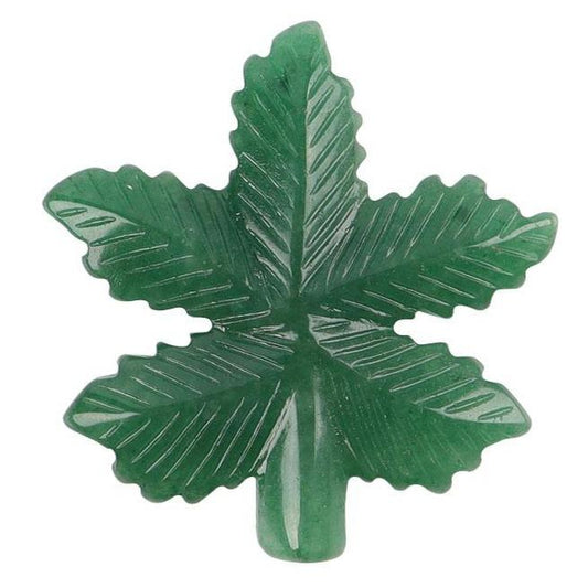 Green Aventurine Leaf Carvings Wholesale Crystals