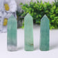 Natural Green Fluorite Point Healing Tower Wholesale Crystals