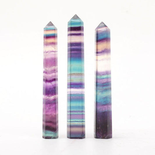 Set of 3 Fluorite Points Wholesale Crystals