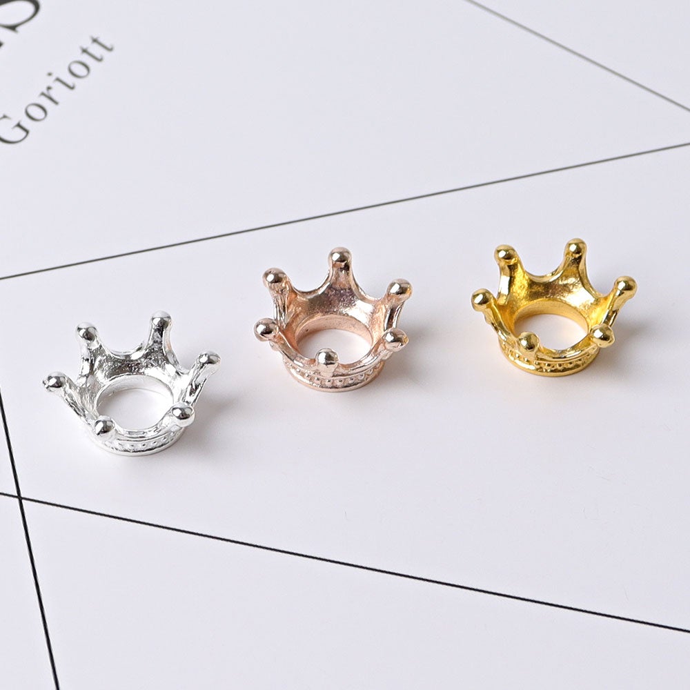 Set of 3 Mini Metal Crown Design Stand Wholesale Crystals