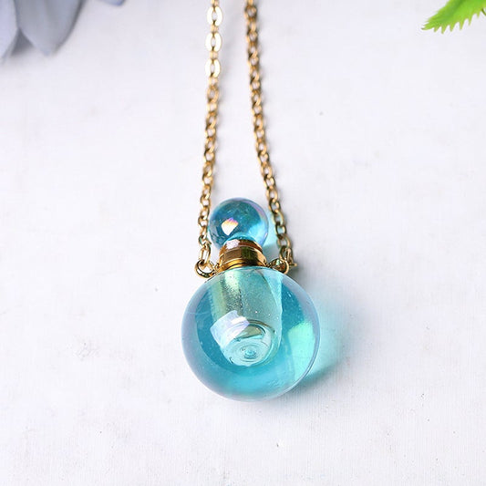 0.5ml Aura Angel Crystal Perfume Bottle Necklace DIY Wholesale Crystals