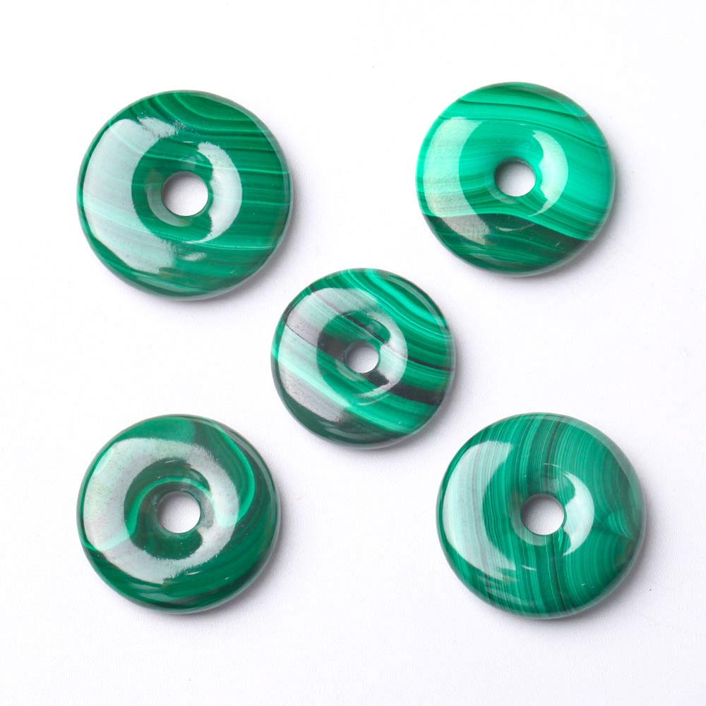 Malachite Donut Shape Crystal Pendant Wholesale Crystals