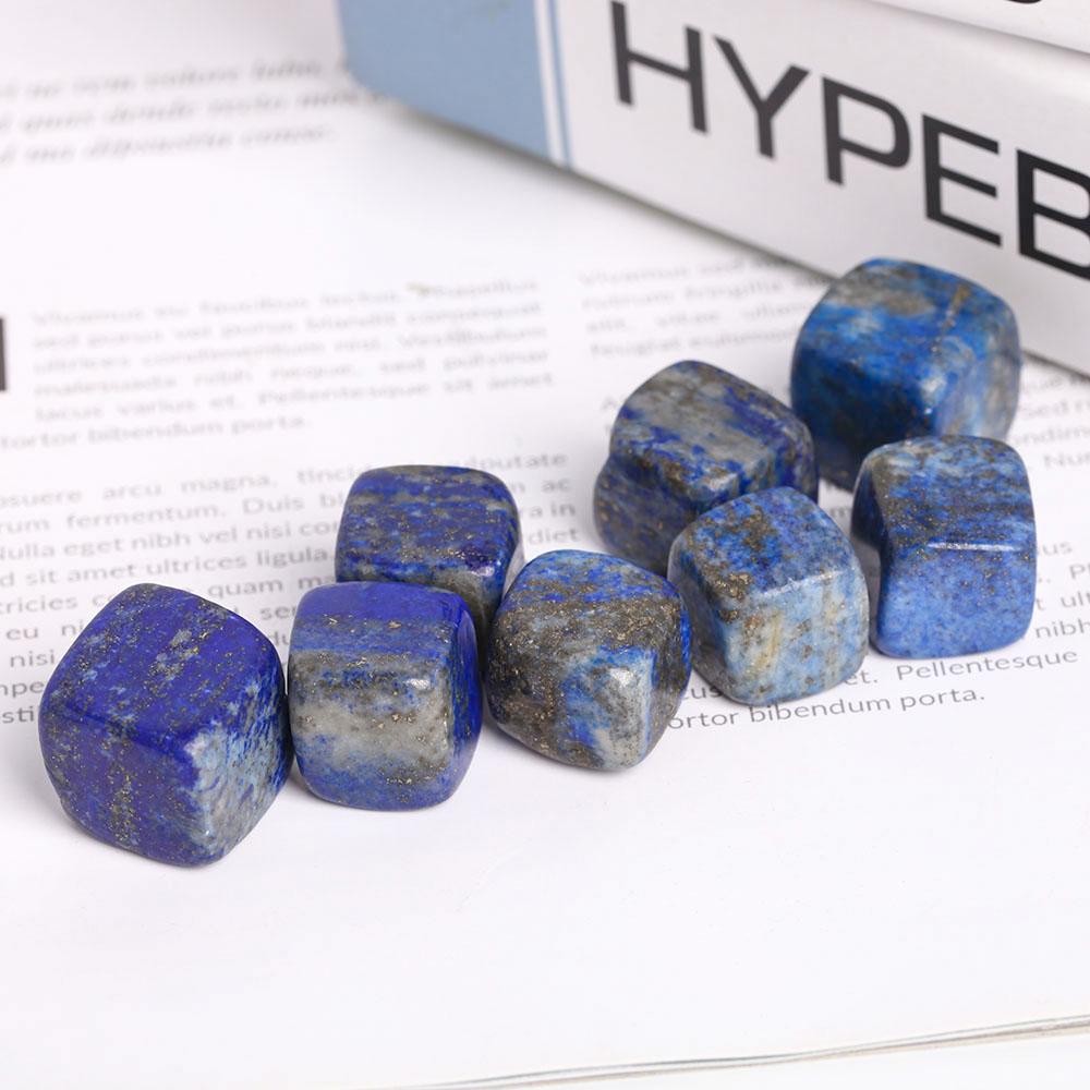 0.1kg Natural Polished Stones Blue Lapis Lazuli Crystal Cubes Wholesale Crystals