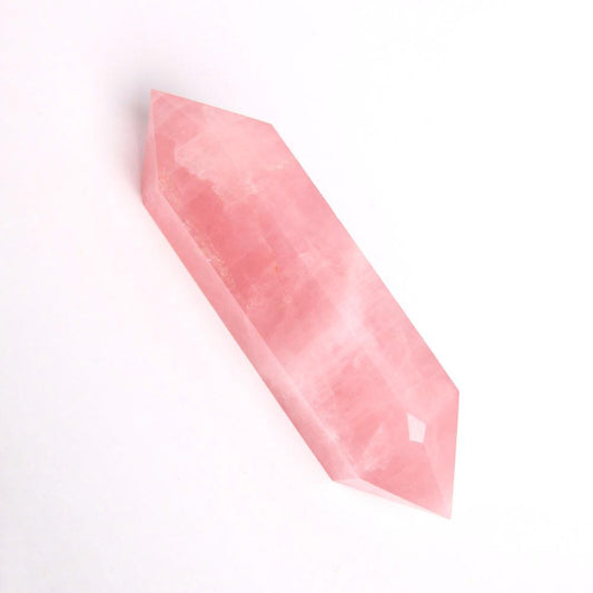 Set of 3 Rose Quartz Double Terminated Crystal Point Wholesale Crystals