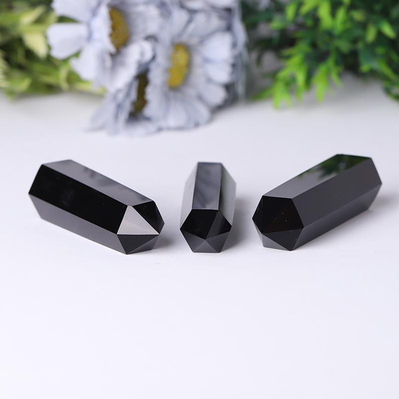 Wholesale Black Obsidian Point Polished Healing Tower Wholesale Crystals