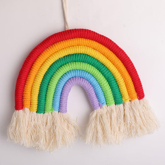 Rainbow Design Fabric Hanging Ornament Wholesale Crystals