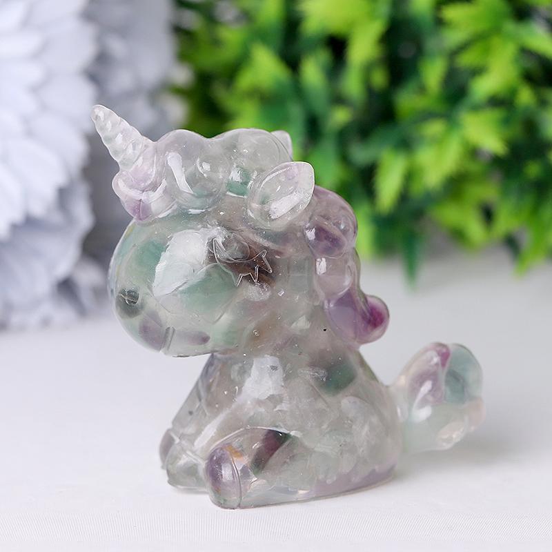 2.5"-3.0" Resin Unicorn Crystal Carvings Wholesale Crystals