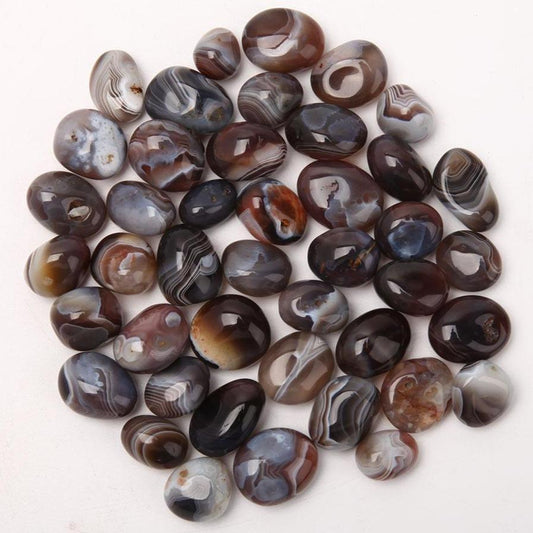 0.1kg Black Sardonyx Tumbled Stone 0.5kg Wholesale Crystals