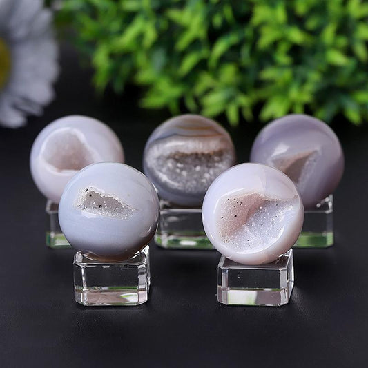 1.2"-4.0" Druzy Agate Sphere Wholesale Crystals