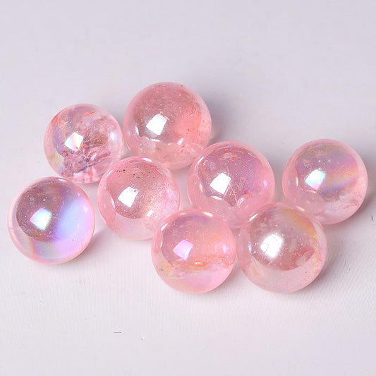 0.25kg Aura Rose Quartz Sphere Wholesale Crystals