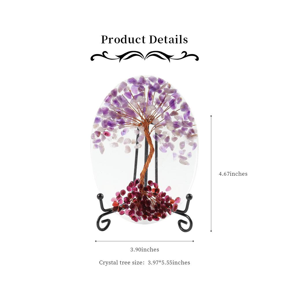 Resin Coaster Free Form with Crystal Chips Tree Wholesale Crystals