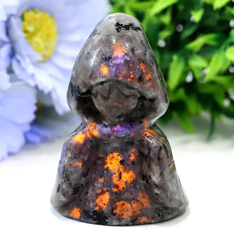 3" Yooperlite Witch Crystal Carvings for Halloween Wholesale Crystals