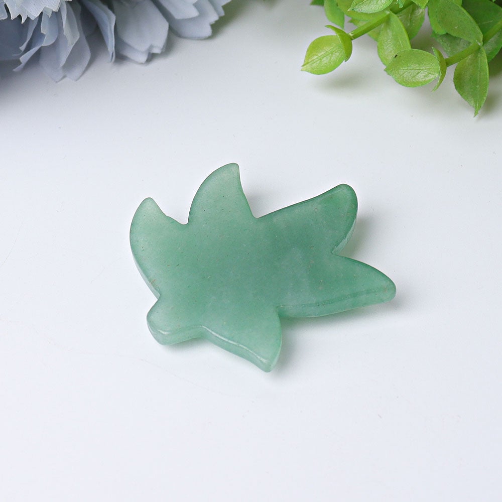 1.9" Leaf Crystal Carvings Wholesale Crystals