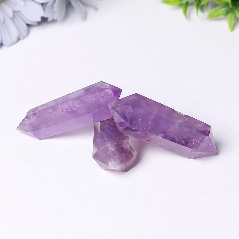 Natural Amethyst Double Terminated Points Wholesale Crystals