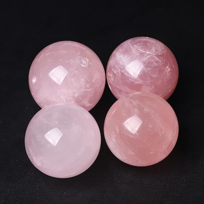 1.5" Rose Quartz Crystal Sphere Wholesale Crystals