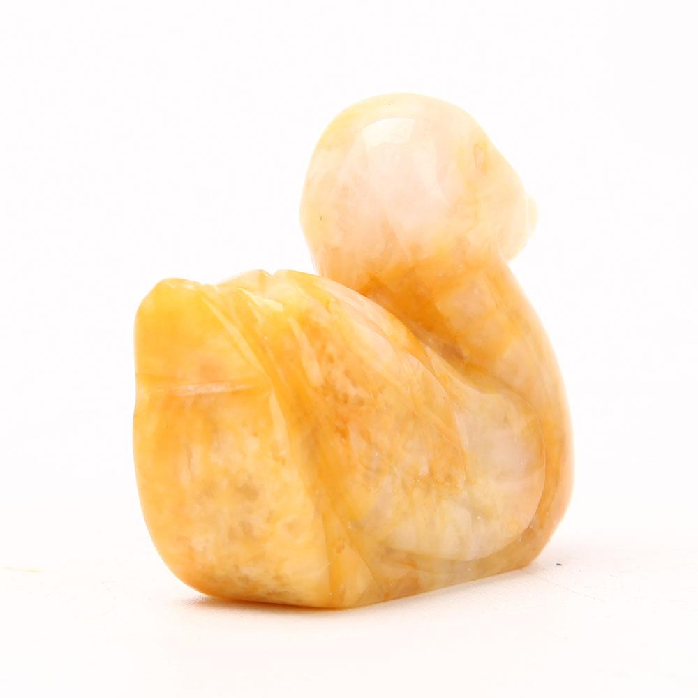 Yellow Jade Duck Carvings Wholesale Crystals