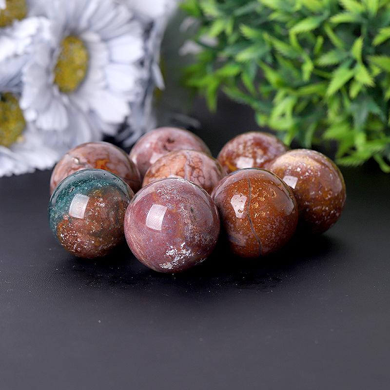 2.0"-4.0" Ocean Jasper Sphere Wholesale Crystals