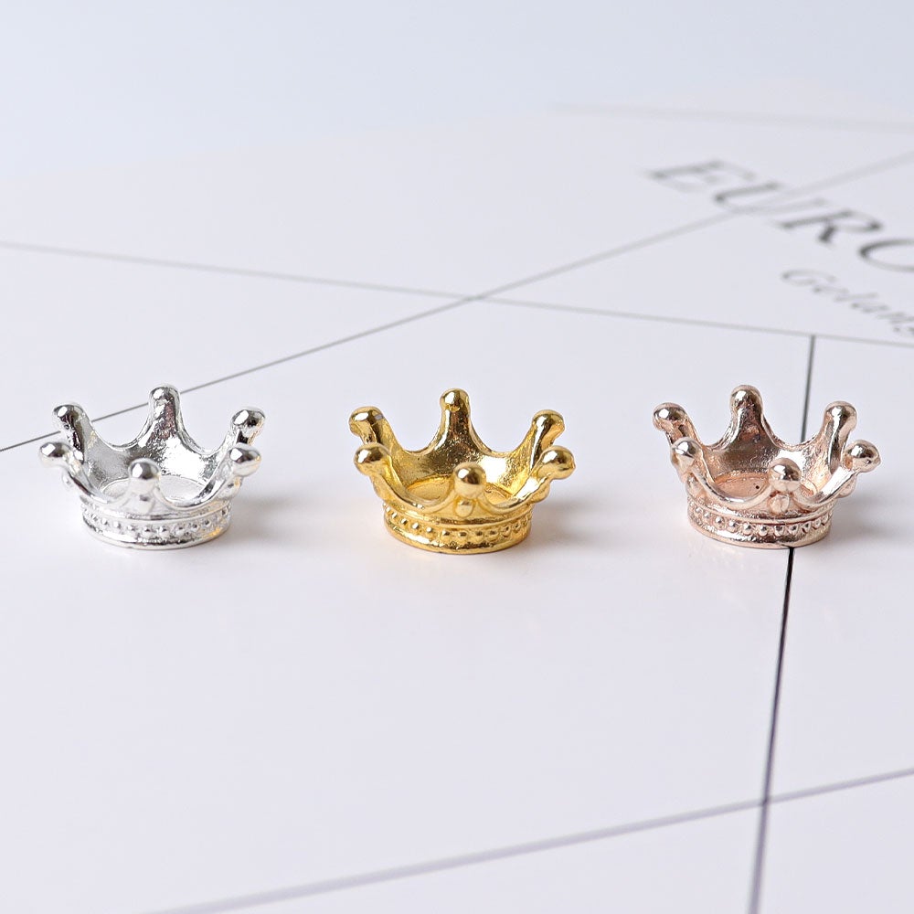 Set of 3 Mini Metal Crown Design Stand Wholesale Crystals