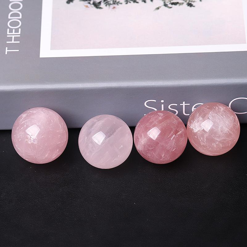 1.5" Rose Quartz Crystal Sphere Wholesale Crystals