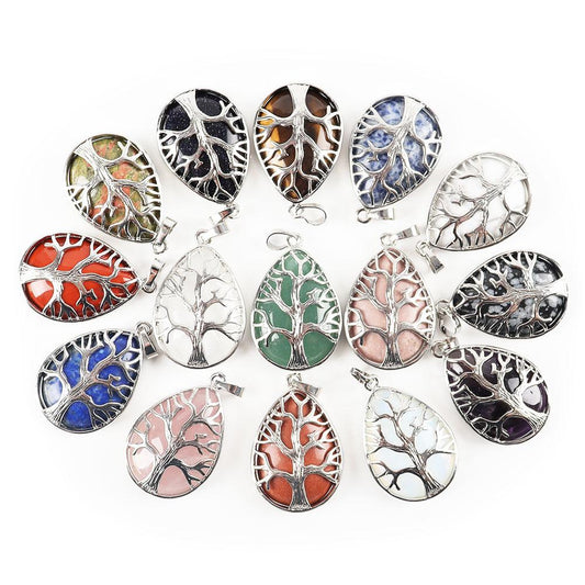 Tree of Life Amethsyt Pendant Crystals Quartz Jewelry Wholesale Crystals