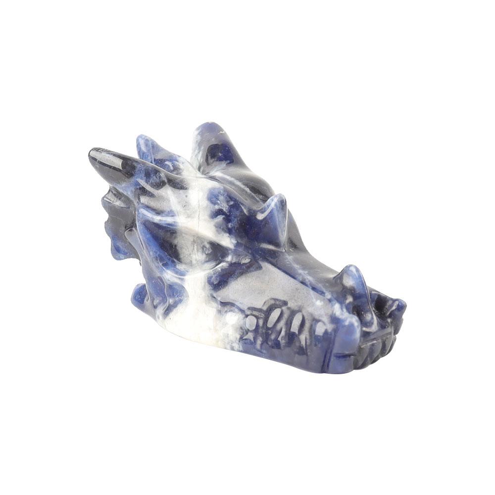 Sodalite Dragon Head Crystal Carvings Wholesale Crystals