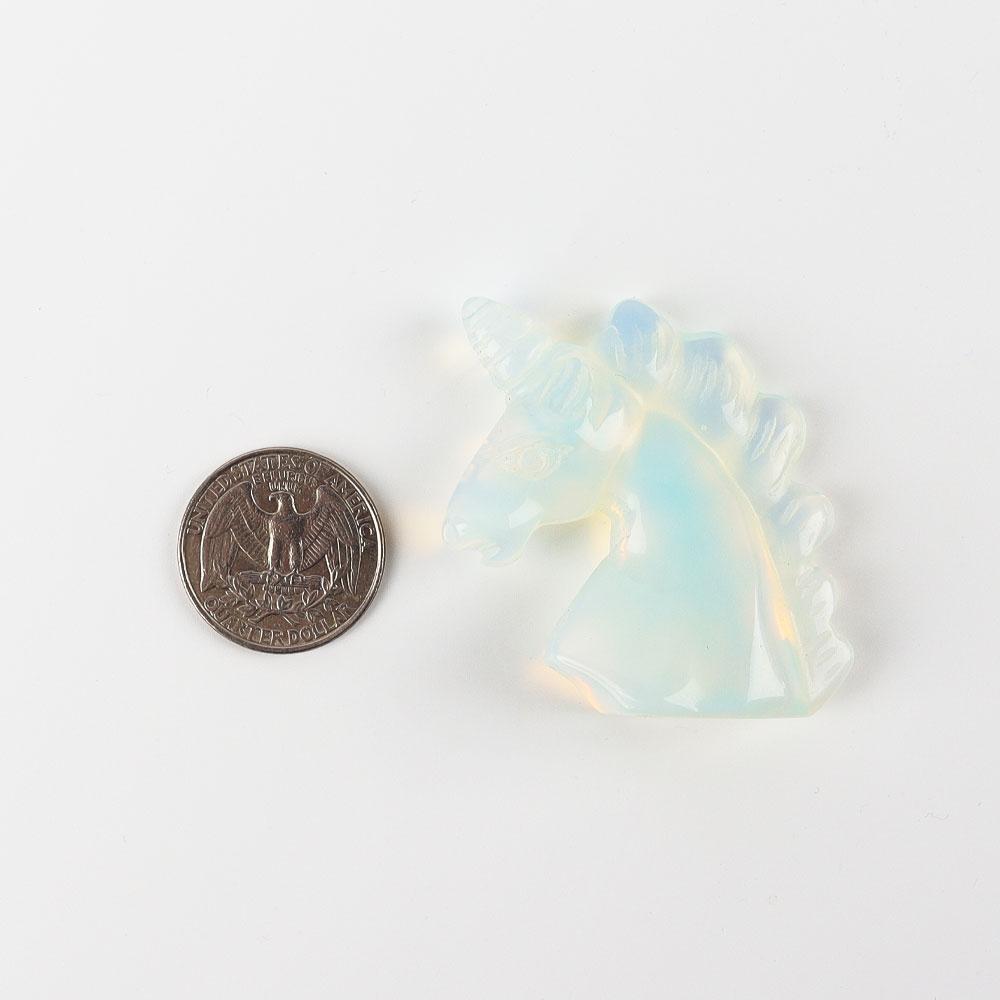 2" Opalite Crystal Carving Unicorn Wholesale Crystals