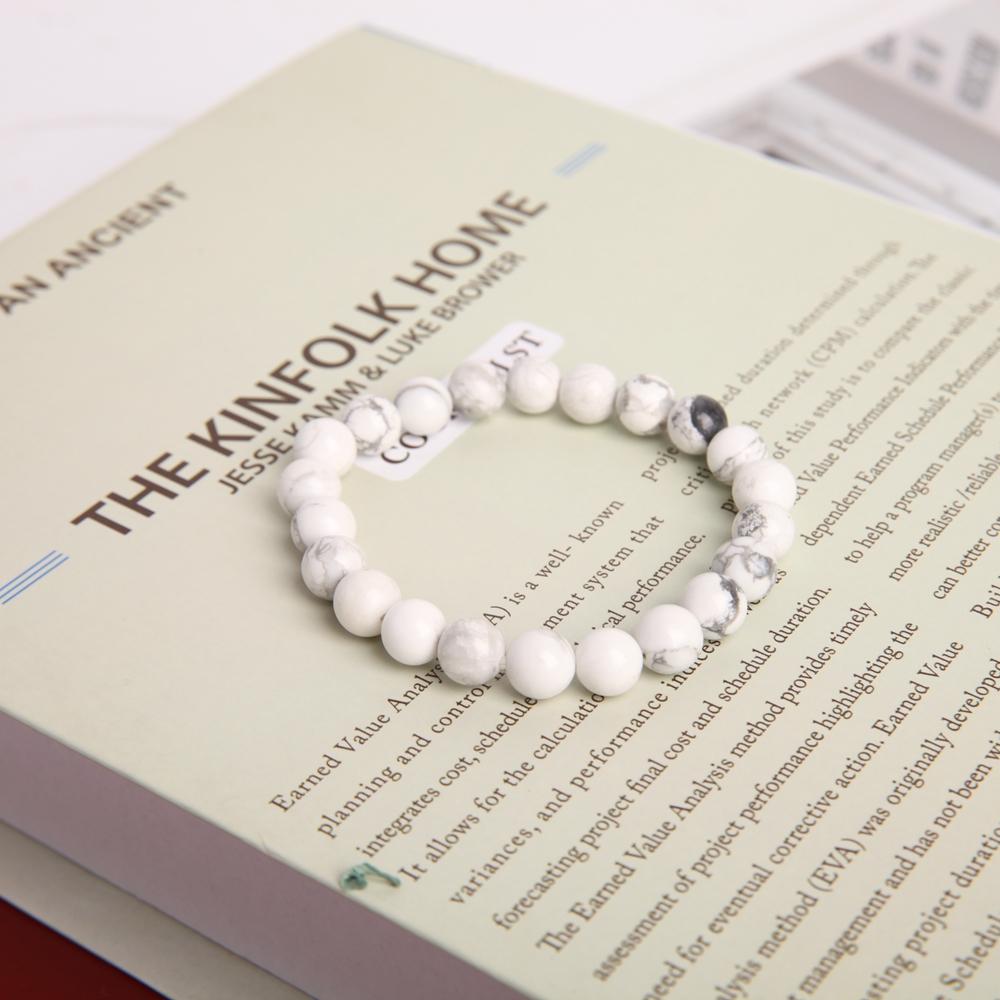 8mm Howlite Crystal Bracelet Wholesale Crystals