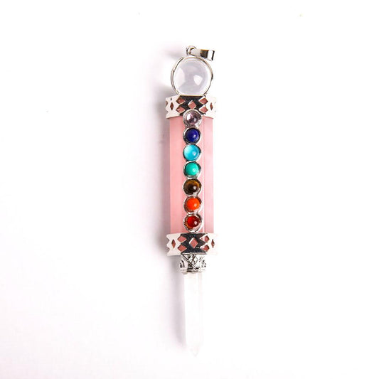 Crystal Jewelrys 7 Chakra Pendant Crystal Point Wholesale Crystals