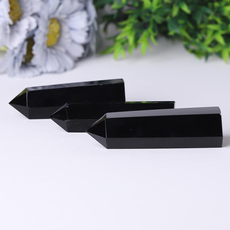 Wholesale Black Obsidian Point Polished Healing Tower Wholesale Crystals