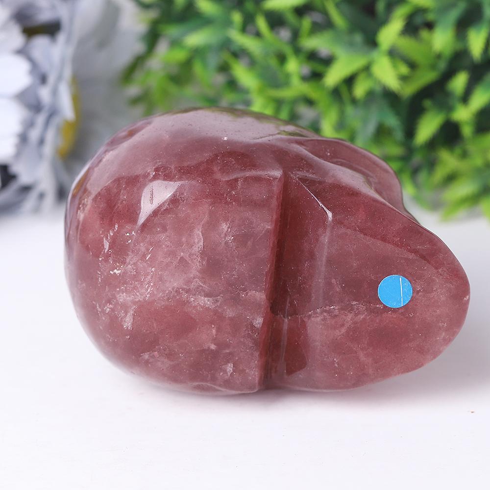 Strawberry Quartz Crystal Skull Carvings Wholesale Crystals