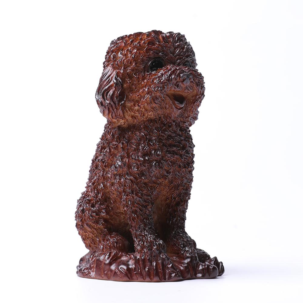 Resin Teddy Dog Statue Stand Wholesale Crystals