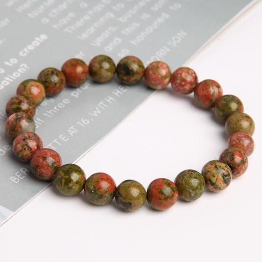 8mm Unakite Crystal Bracelet Wholesale Crystals