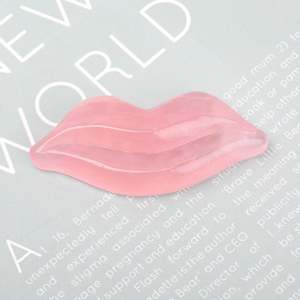 Rose Quartz Lips Shape Crystal Carving Wholesale Crystals