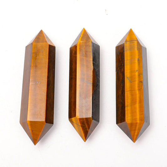 Set of 3 Tiger Eye DT Points Wholesale Crystals