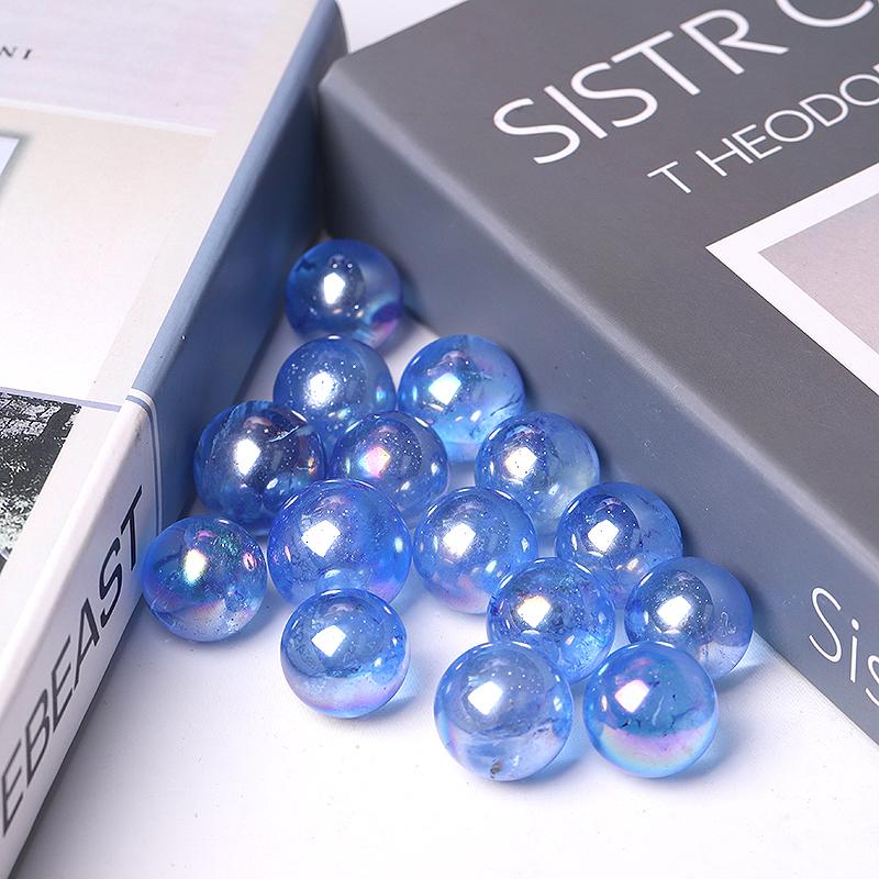 0.5-0.7'' High Quality Dark Blue Aura Crystal Spheres Crystal Balls for Healing Wholesale Crystals