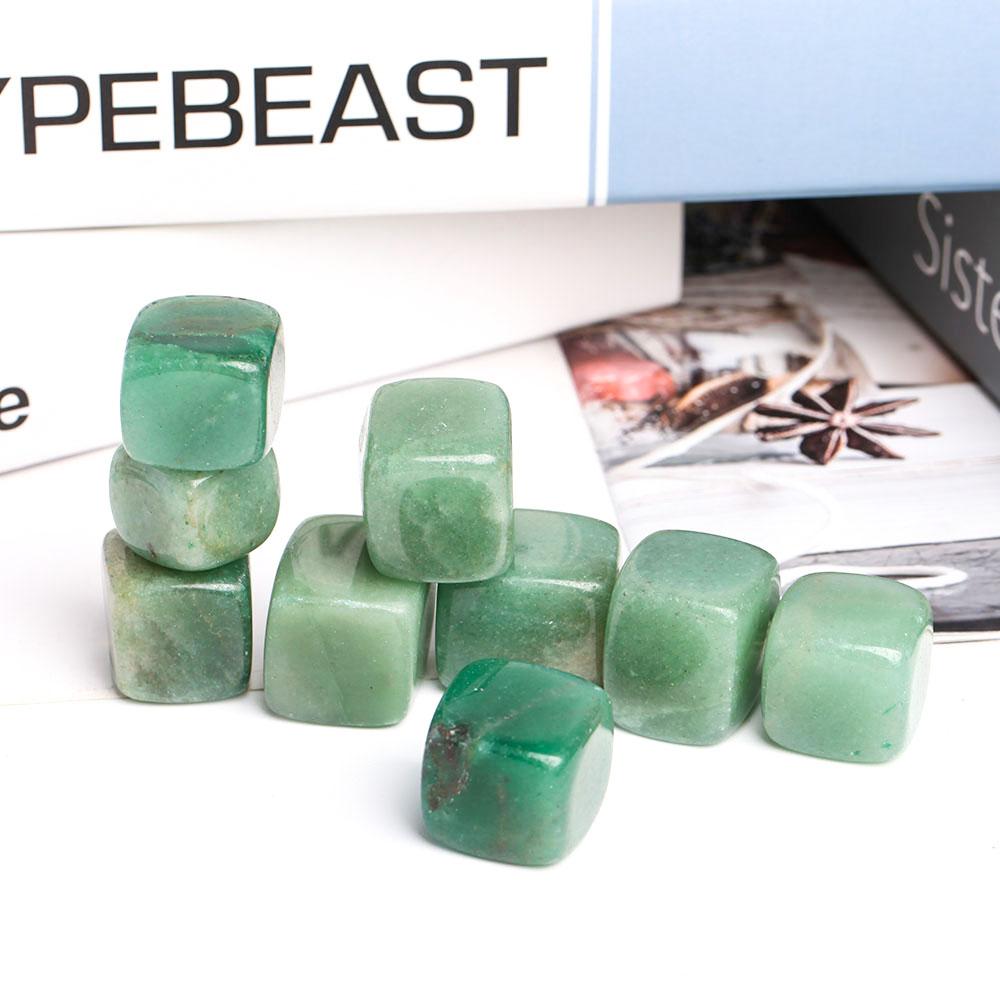 0.1kg Green Aventurine Crystal Cubes Wholesale Crystals