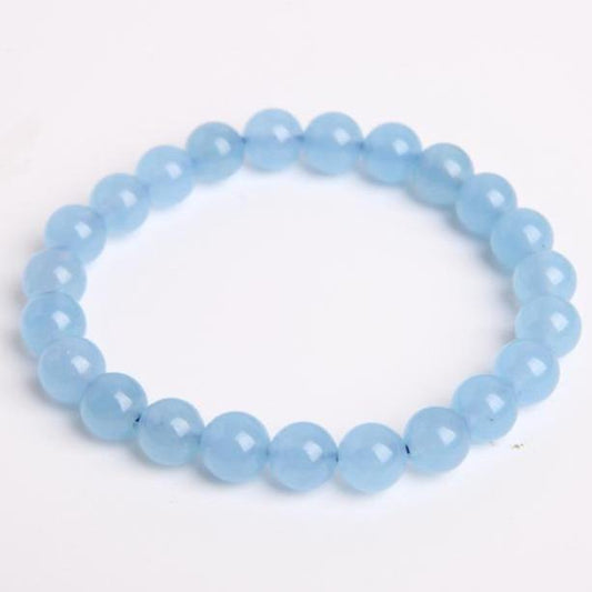 8mm Blue Chalcedony Crystal Bracelet Wholesale Crystals