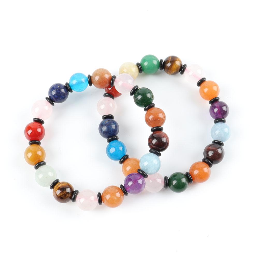 12mm Chakra Bracelet Wholesale Crystals