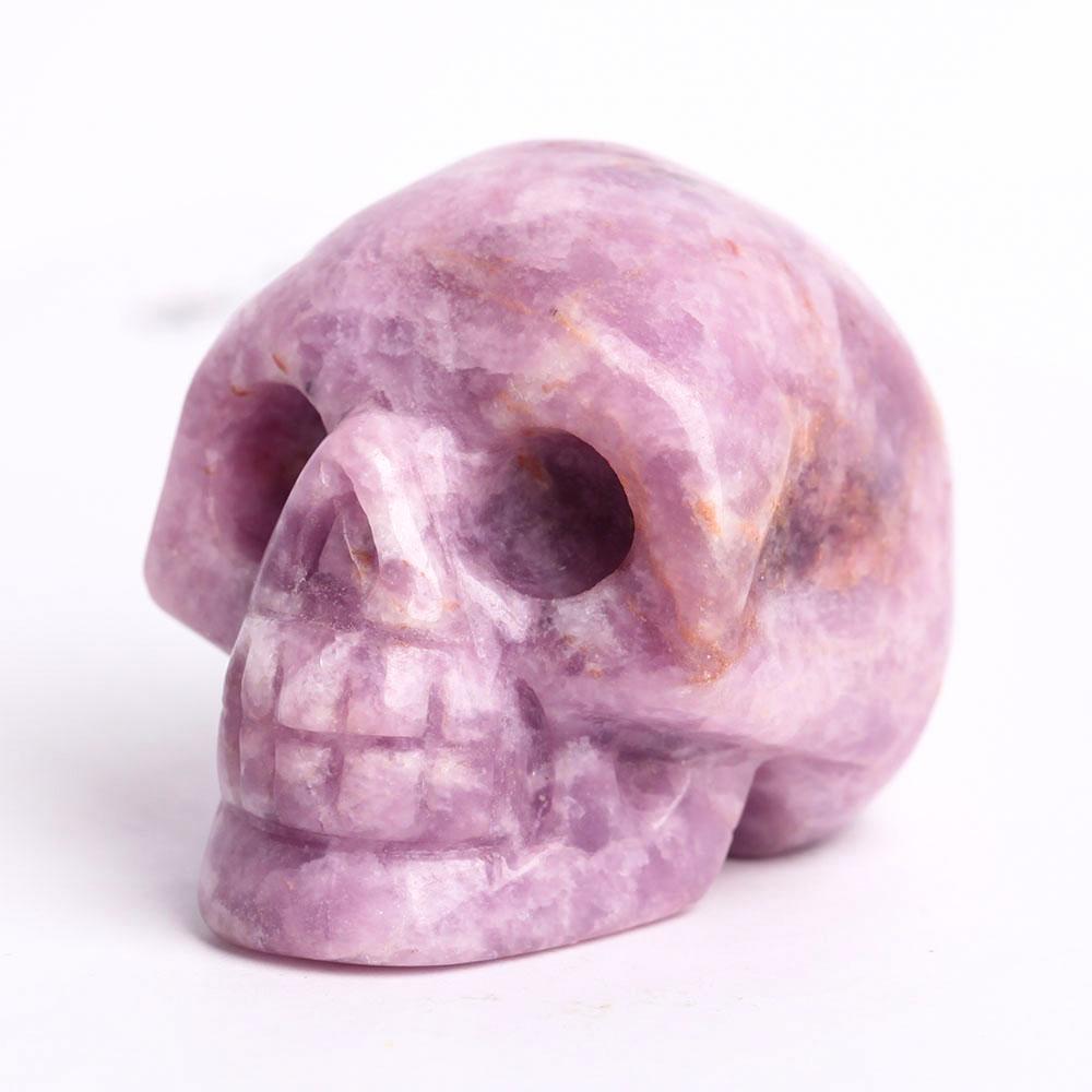 2" Kunzite Crystal Skull Carvings Wholesale Crystals