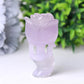 3" Natural Fluorite Rose Flower Carving for Collection Wholesale Crystals