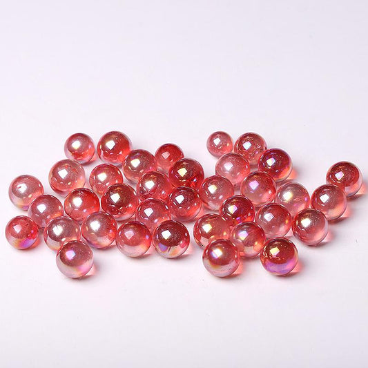 0.5-0.7'' High Quality Red Aura Crystal Spheres Crystal Balls for Healing Wholesale Crystals