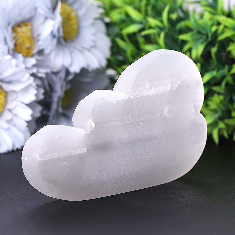 5" Cloud Shape Selenite Carving Wholesale Crystals