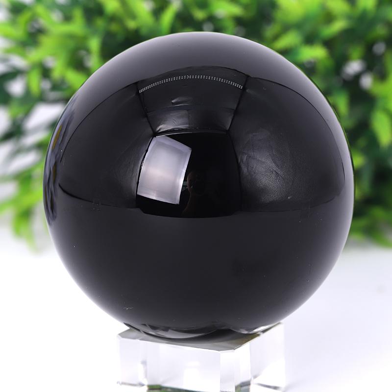 2.0"-4.0" Black Obsidian Sphere Wholesale Crystals