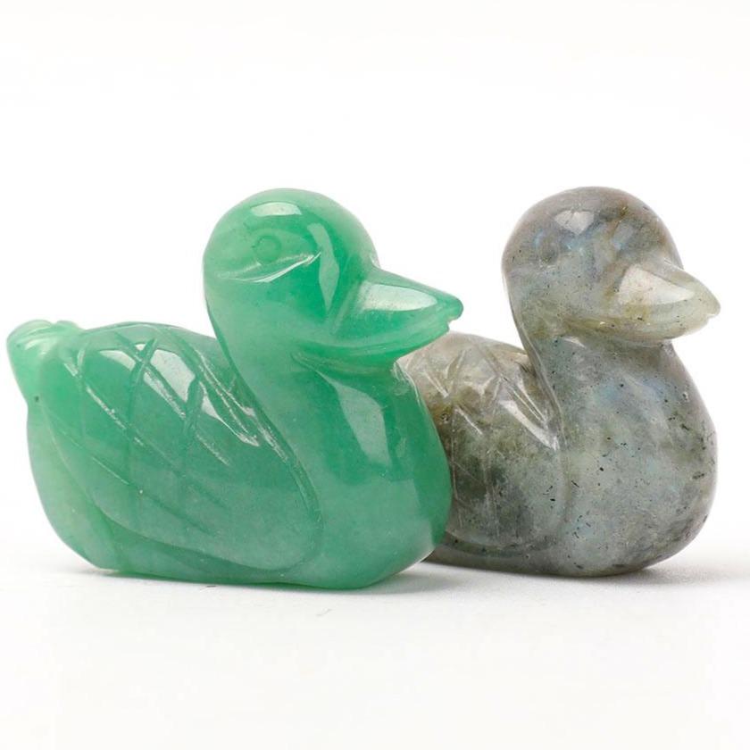 2" Aventurine Labradorite Duck Carvings Wholesale Crystals