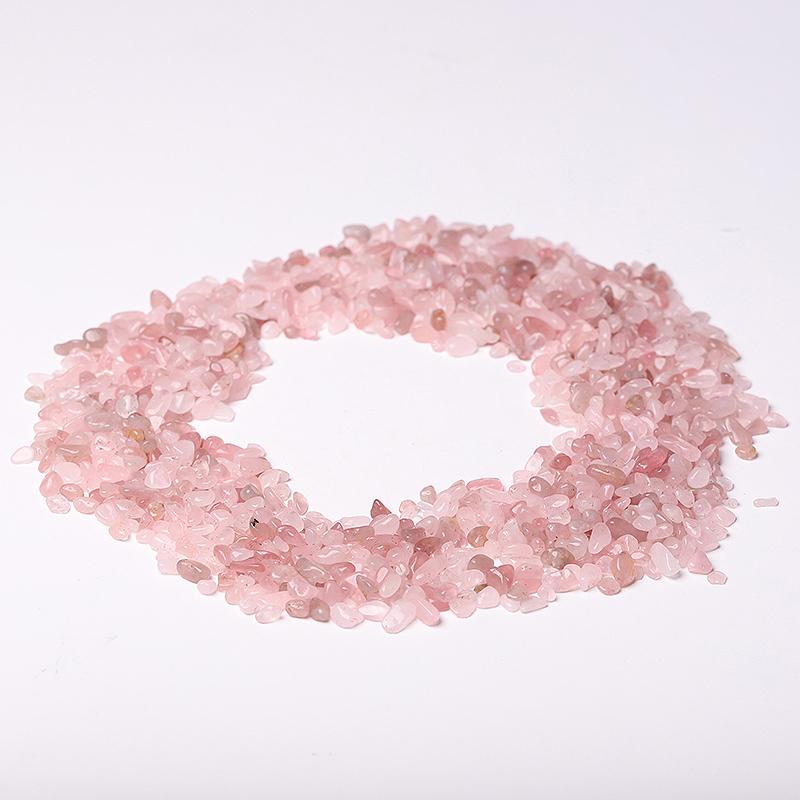 0.1kg Different Size High Quality Natural Rose Quartz Chips Crystal Chips for Decoration Wholesale Crystals