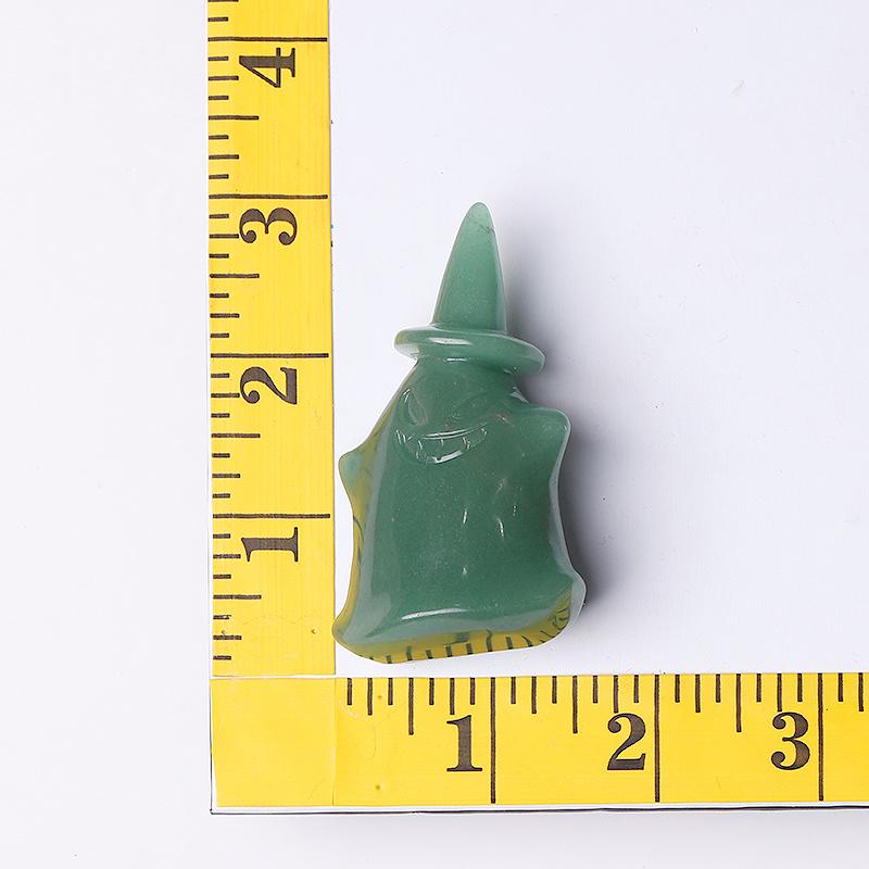 2.7" Green Aventurine Devil Ghost Crystal Carvings for Halloween Wholesale Crystals