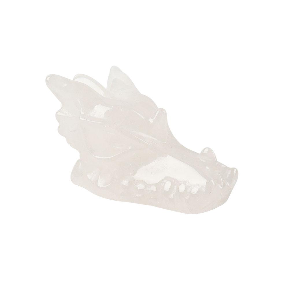 Clear Quartz Dragon Head Carvings Wholesale Crystals