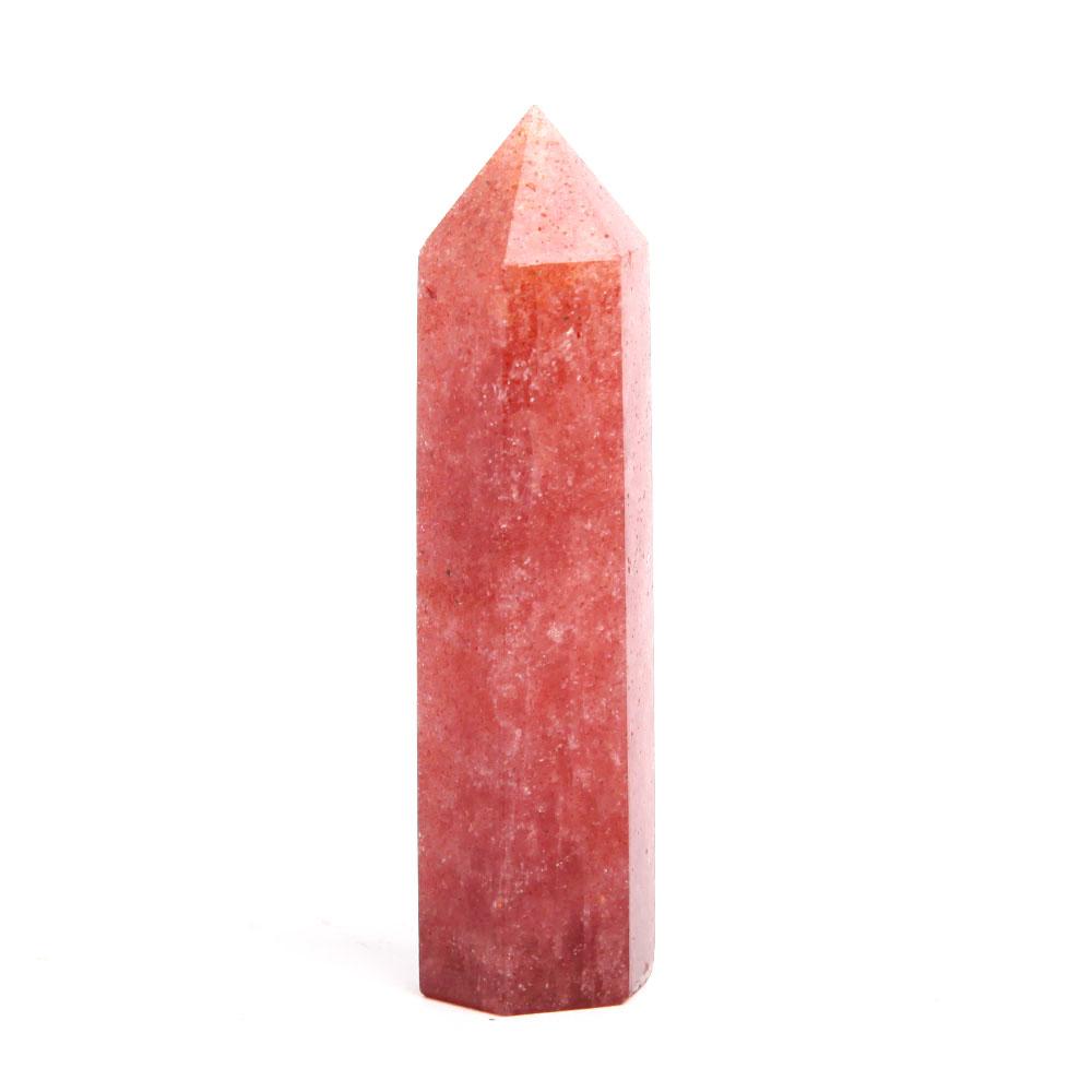 Set of 3 Strawberry Quartz Crystal Point Wholesale Crystals