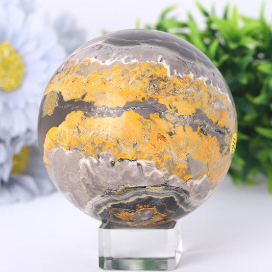 2.5"-4.5" Bumble Bee Jasper Sphere Wholesale Crystals